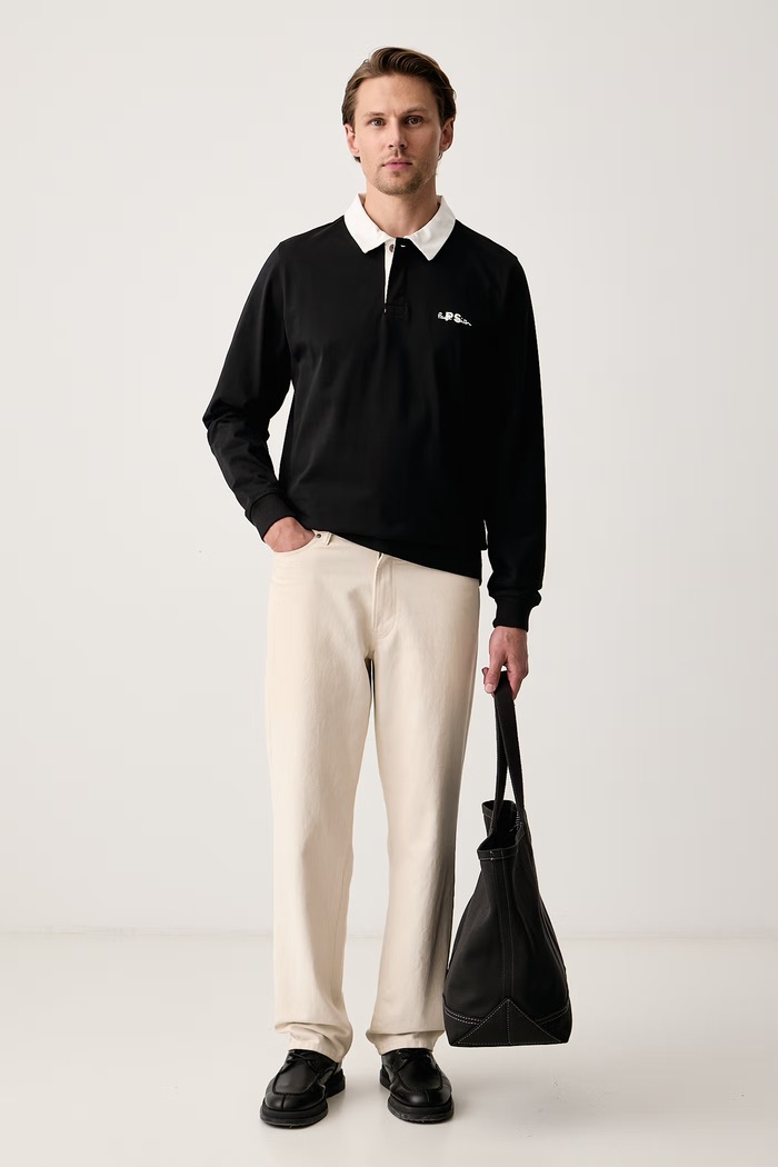 PS Paul Smith Longsleeve męski bawełniany M2R.A233E.W22642 czarny AW26