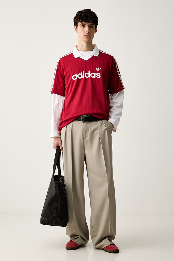adidas Originals polo majica moška KS7455 rdeča AW26