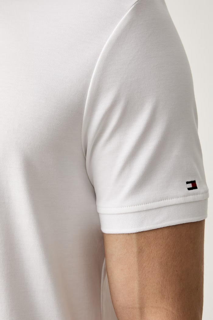 Tommy Hilfiger polo męskie bawełniane MW0MW43269 biały
