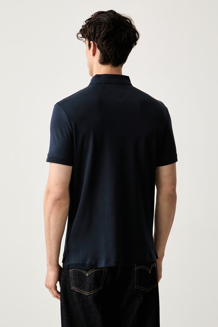 Oblečenie Tommy Hilfiger polo tričko pánske bavlnené MW0MW43269 tmavomodrá