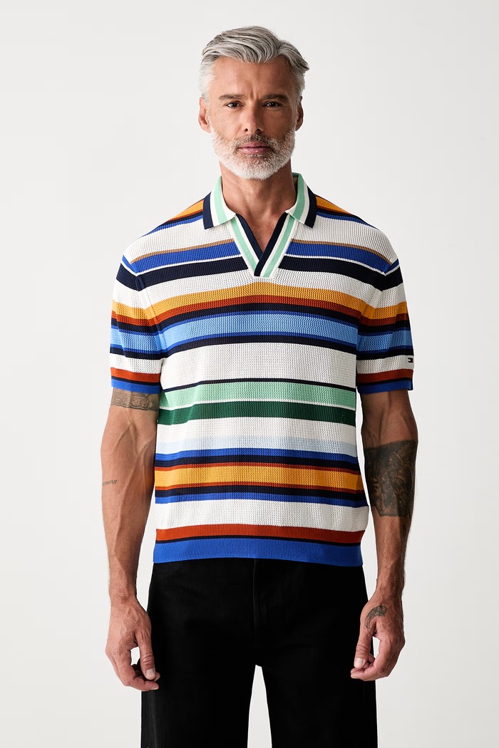 Tommy Hilfiger polo męskie z bawełną biały MW0MW43250