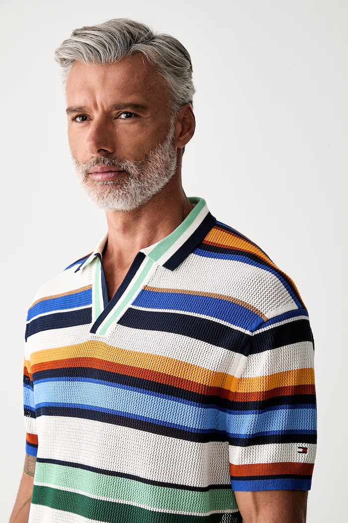 Tommy Hilfiger polo męskie z bawełną biały MW0MW43250