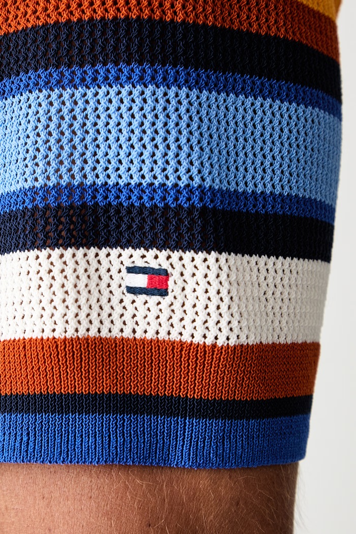 Tommy Hilfiger polo męskie z bawełną MW0MW43250 biały