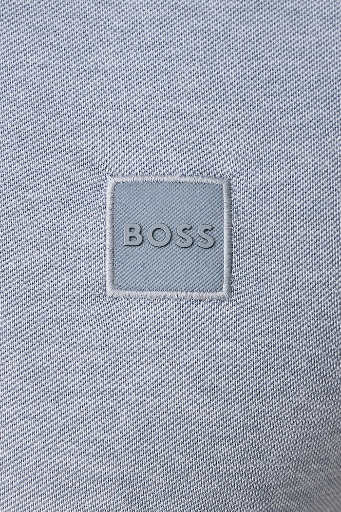 Polo męskie bawełniane Passerford BOSS Orange niebieski 50566185