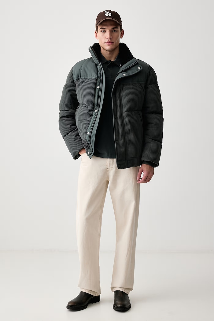 BOSS Orange Polo męskie bawełniane Passerford 50566185 zielony AW26