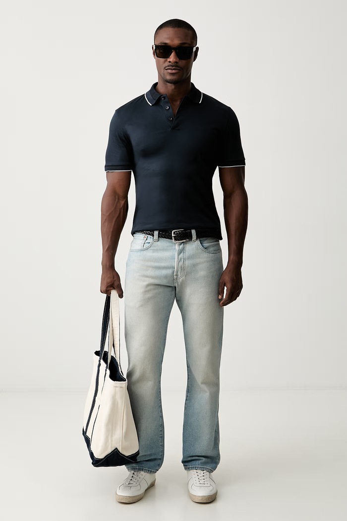 BOSS polo majica za muškarce od pamuka H-Phillipson 50565587 mornarsko plava AW26