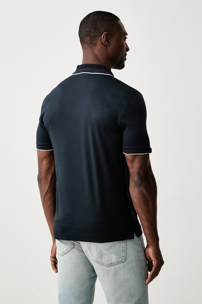 Odjeća BOSS polo majica za muškarce od pamuka H-Phillipson 50565587 mornarsko plava
