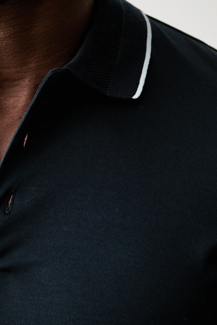 BOSS polo majica za muškarce od pamuka H-Phillipson 50565587 mornarsko plava