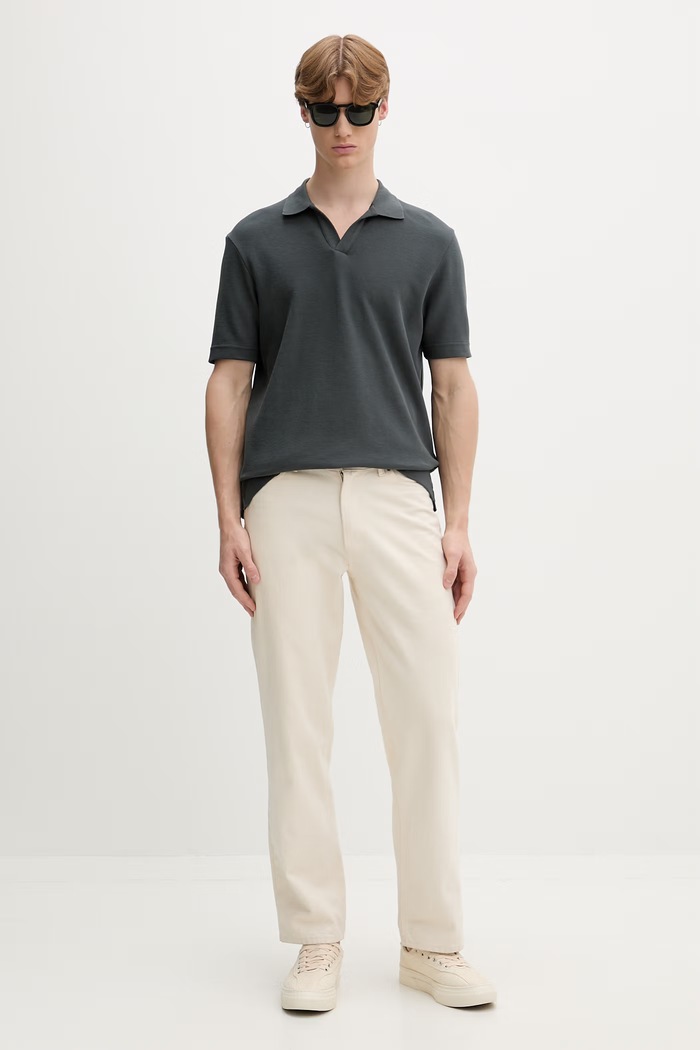 Marc O'Polo тениска с яка мъжка 5000014292 зелен AW26