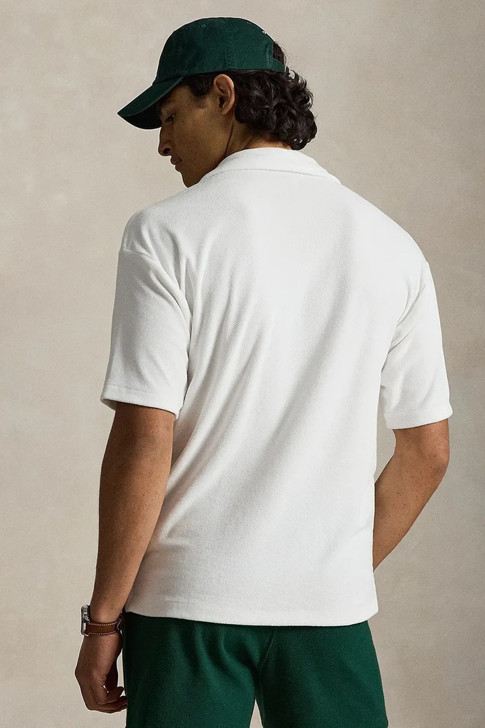 Polo Ralph Lauren πόλο ανδρικό με βαμβάκι 710B28130 λευκό AW26