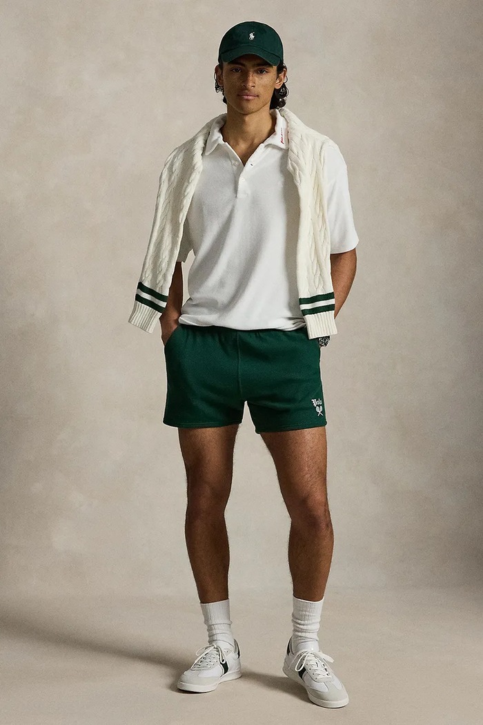 Ρούχα Polo Ralph Lauren πόλο ανδρικό με βαμβάκι 710B28130 λευκό