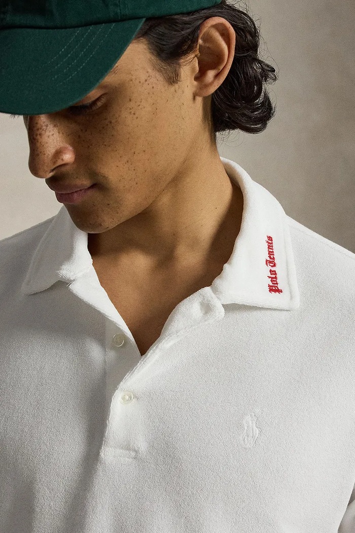 Polo Ralph Lauren πόλο ανδρικό με βαμβάκι λευκό 710B28130
