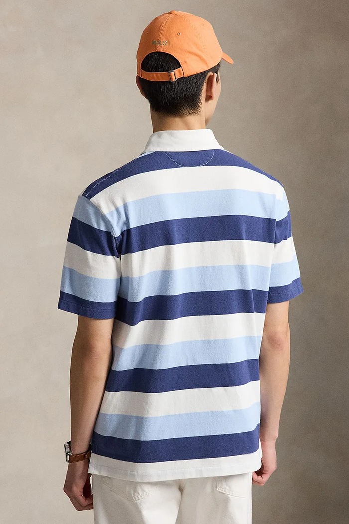 Polo Ralph Lauren πόλο ανδρικό βαμβακερό 710977587 μπλε AW26