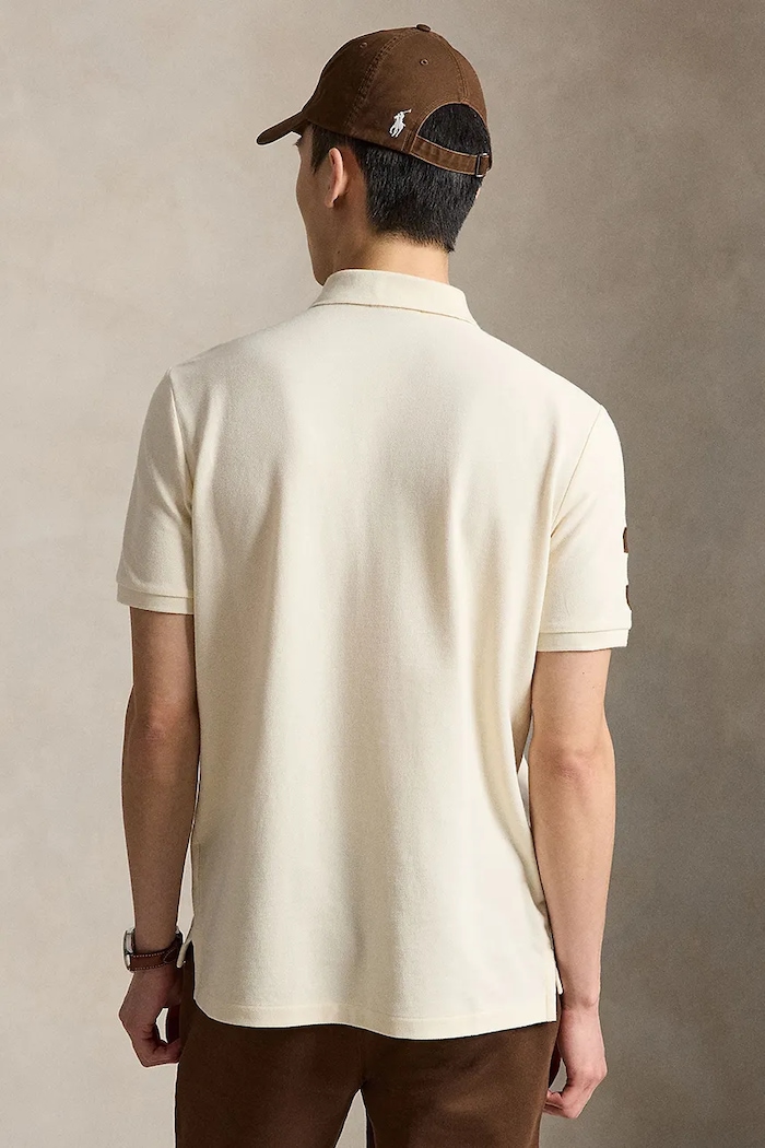 Polo Ralph Lauren πόλο ανδρικό βαμβακερό 710B20009 μπεζ AW26