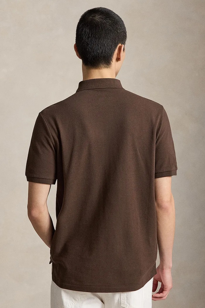 Polo Ralph Lauren πόλο ανδρικό βαμβακερό 710B20009 καφέ AW26