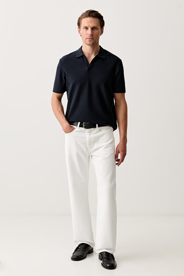 Marc O'Polo polo tričko pánske bavlnené 5000014301 tmavomodrá AW26