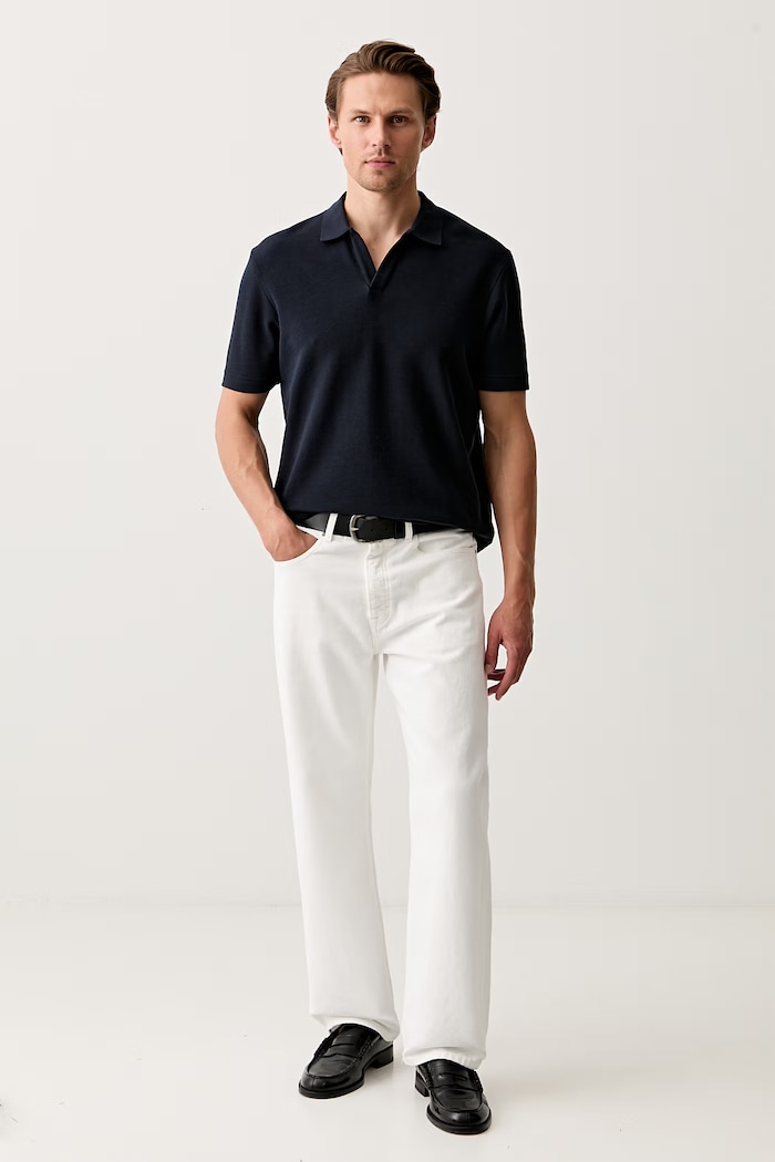 Marc O'Polo polo tričko pánske bavlnené 5000014301 tmavomodrá AW26