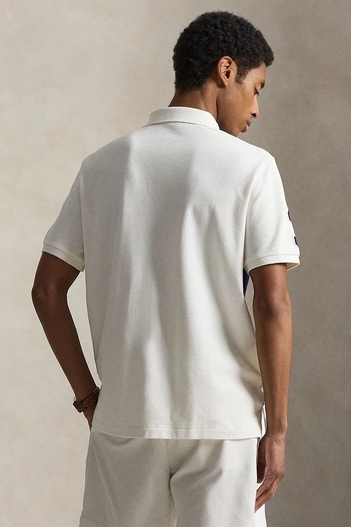 Polo Ralph Lauren поло для мужчин из хлопка 710B21925 бежевый AW26