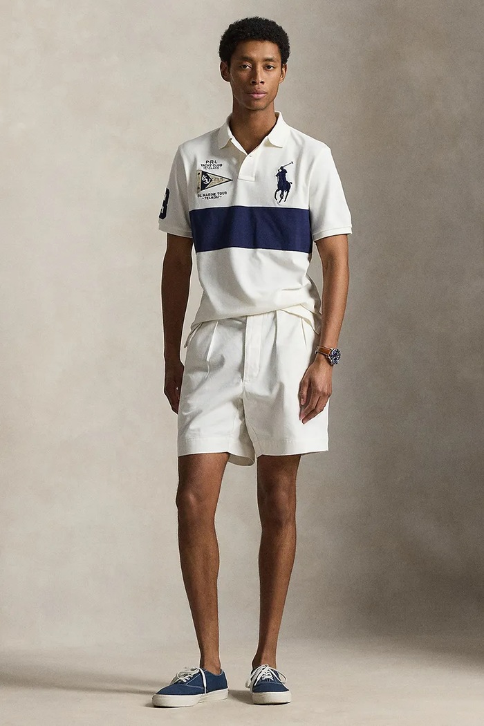 Одежда Polo Ralph Lauren поло для мужчин из хлопка 710B21925 бежевый