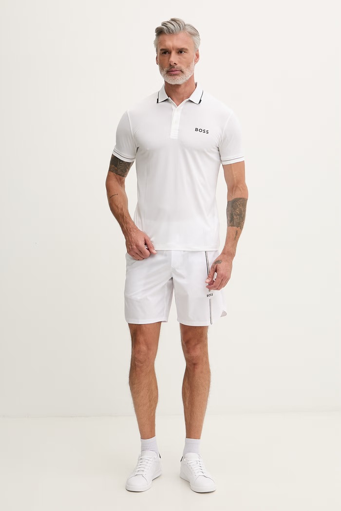BOSS Green pánske polo tričko Paul Pro 50506203 béžová AW26