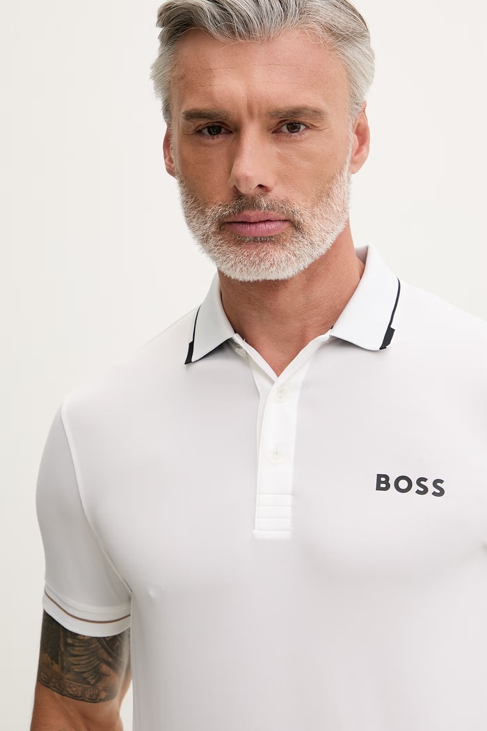 BOSS Green pánske polo tričko Paul Pro béžová 50506203