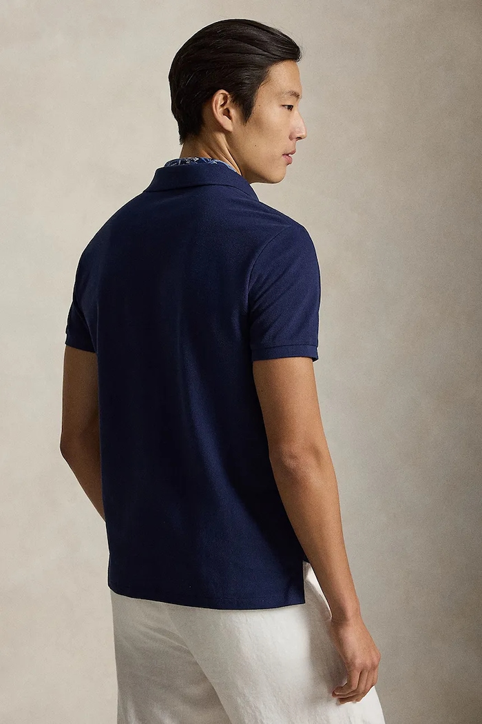 Polo Ralph Lauren polo męskie bawełniane 710B18546 granatowy AW26