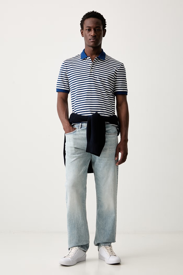HUGO polo męskie bawełniane Demspolo 50563805 niebieski AW26