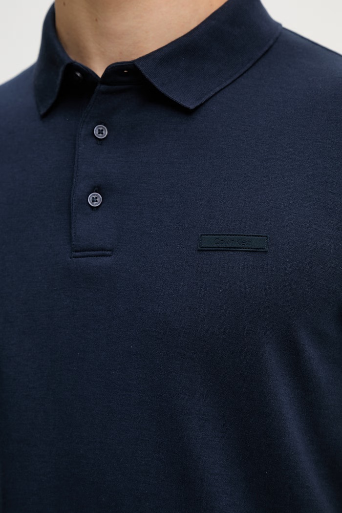 Calvin Klein polo pentru bărbați, din bumbac LV04LH204G bleumarin