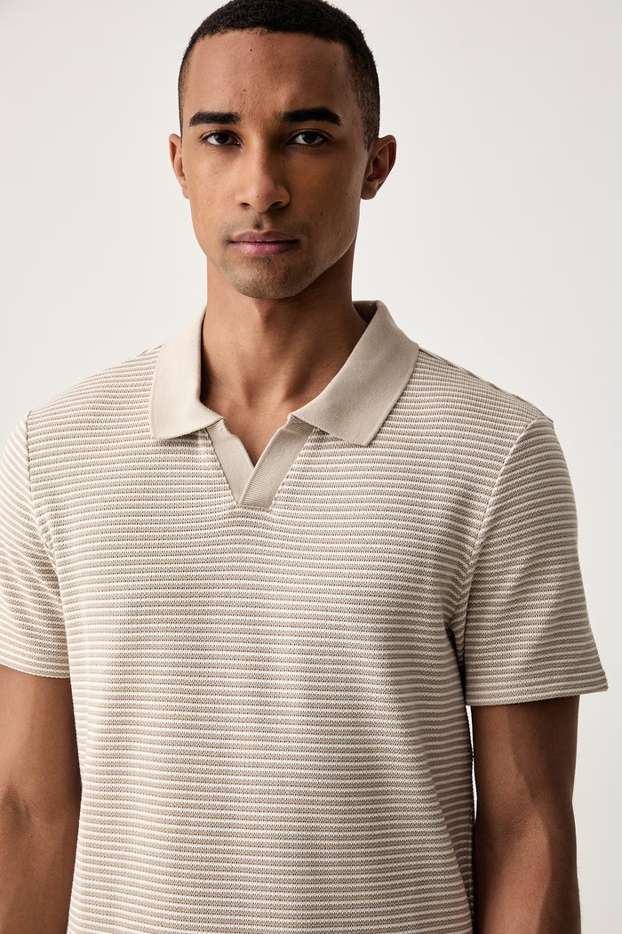 Guess polo majica za muškarce s pamukom JOHNNY bež M6YP40.K4499