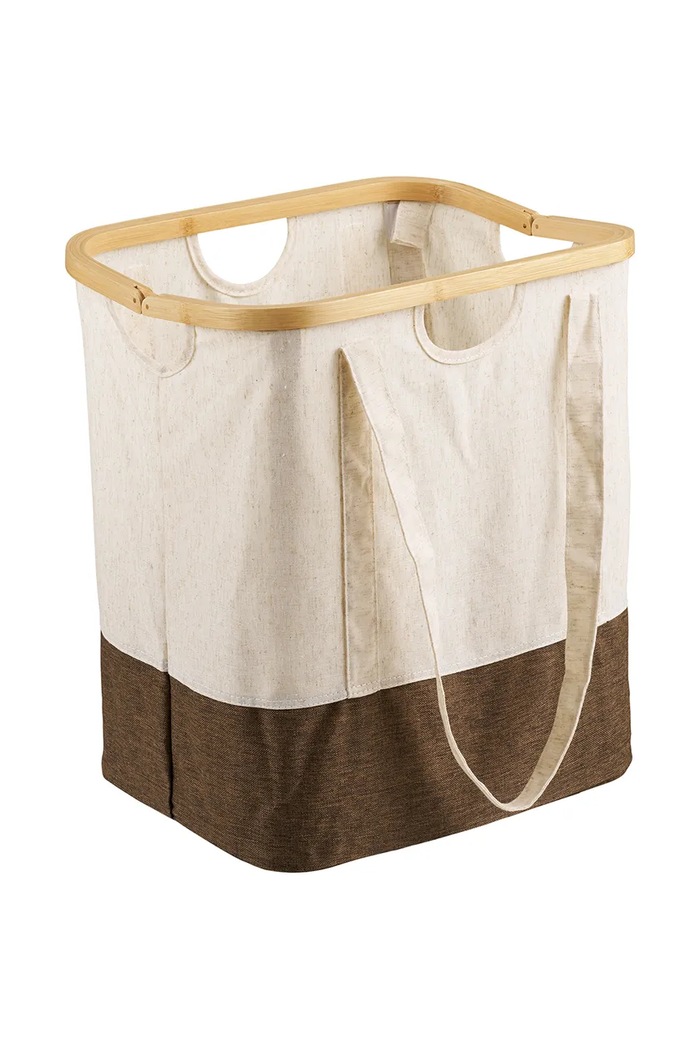 House Nordic Kosz na pranie z materiału tekstylnego Noto 4390003 brązowy AW26
