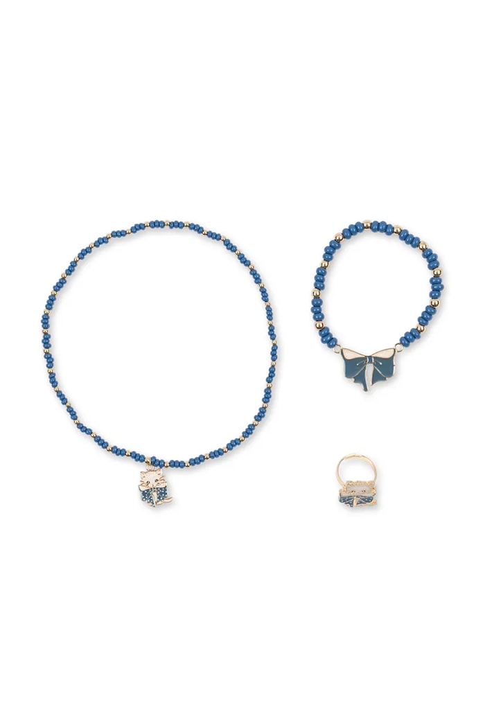 Komplet biżuterii dziecięcy ALL I WISH FOR - JEWELRY Konges Sløjd KS106366.9BY2 granatowy
