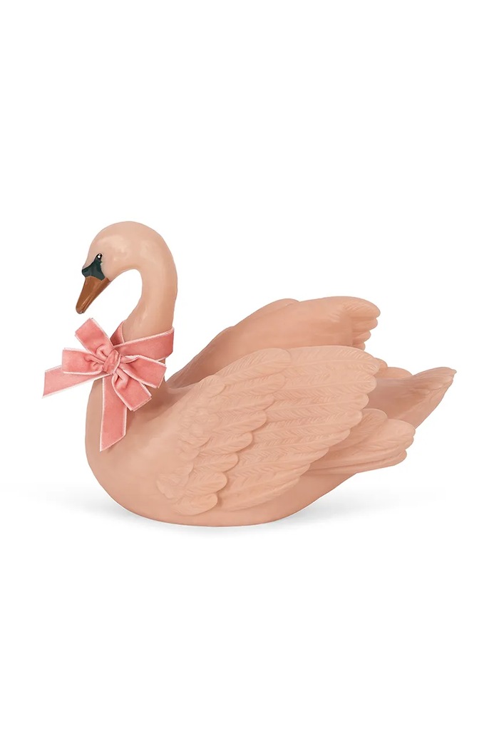 Chlapec Konges Sløjd Nočná lampa detská SWAN LAMP KS106274.9BY2 ružová
