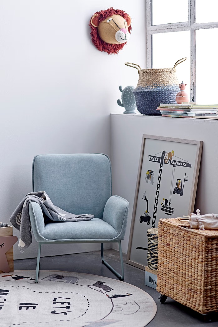 Bloomingville MINI Dywanik dziecięcy bawełniany Leopold Rug 82044559 beżowy AW26