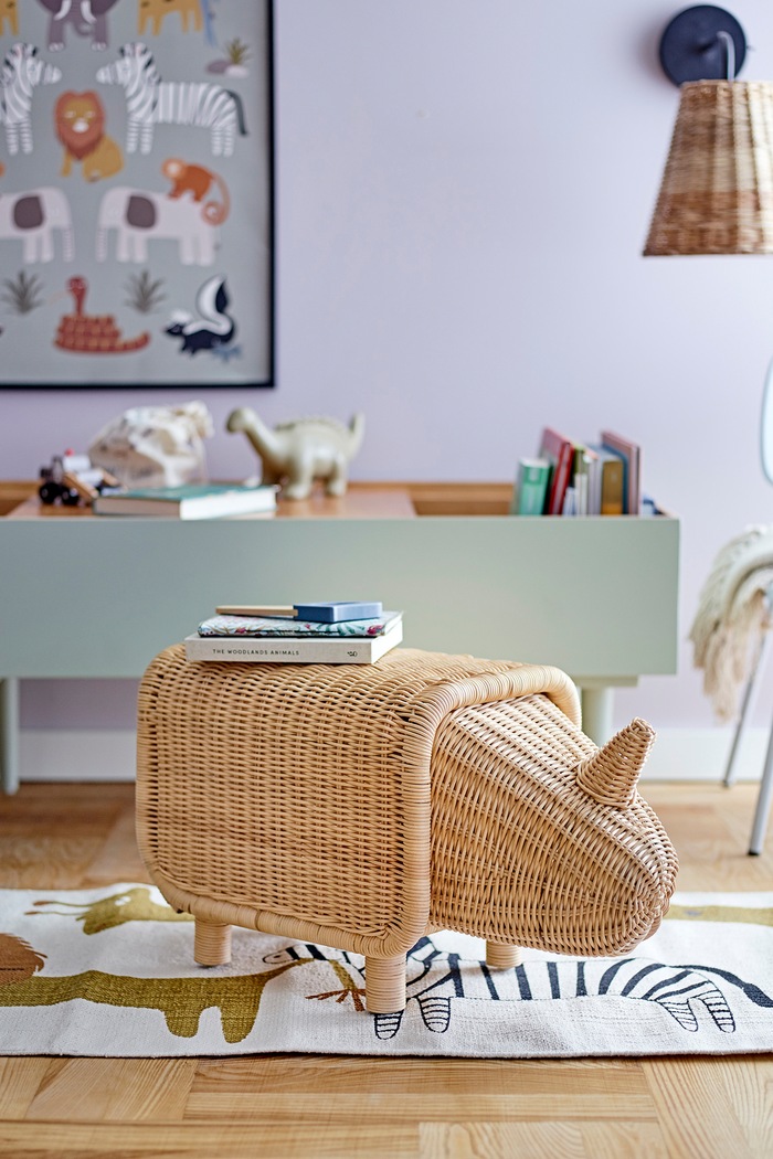 Bloomingville MINI Dywanik dziecięcy bawełniany Neah Rug 82052958 beżowy AW26