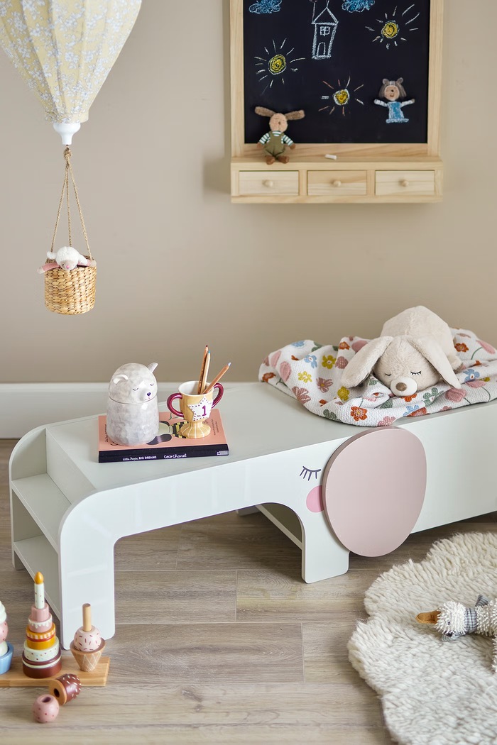 Bloomingville MINI Siedzisko dziecięce Ferdinand Bench szary 82063085