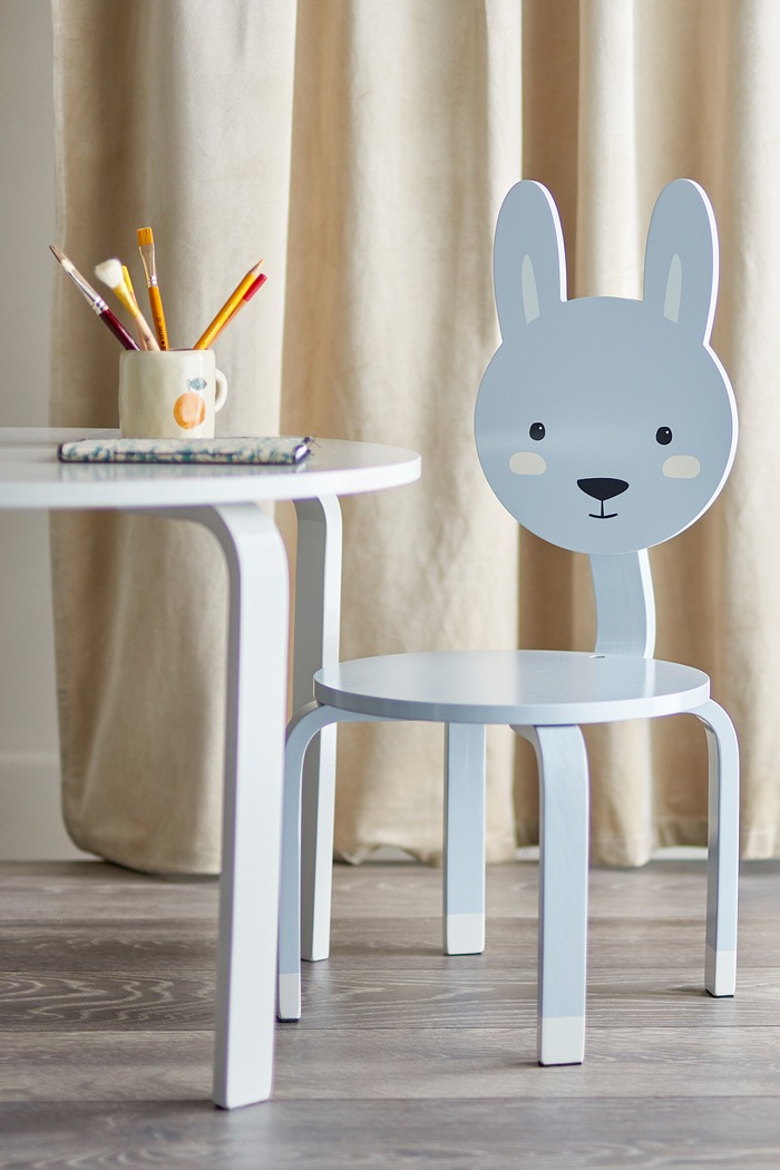 Krzesło dziecięce Marle Chair Bloomingville MINI 82065417 szary
