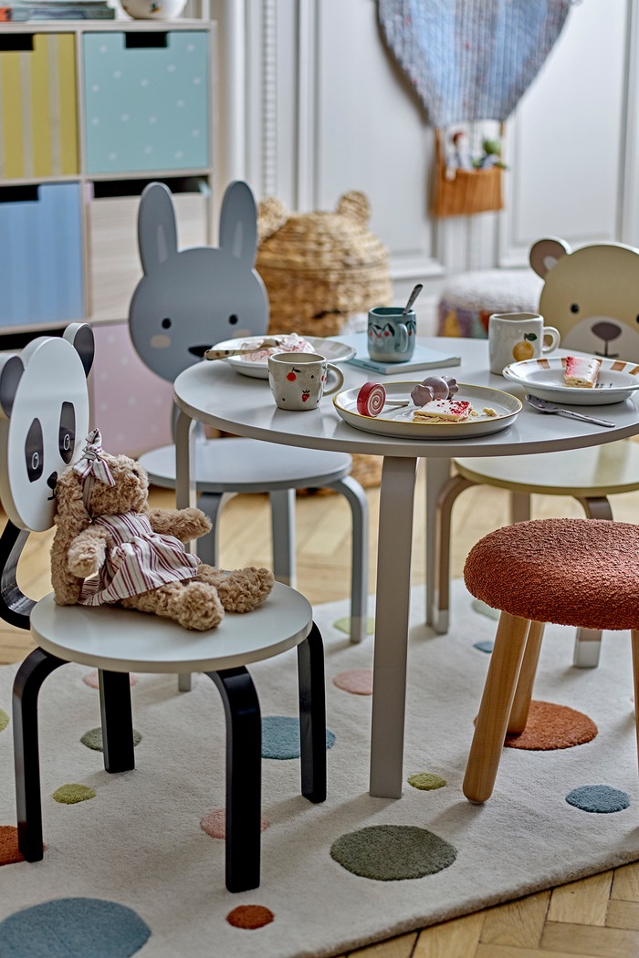 Krzesło dziecięce Marle Chair Bloomingville MINI szary 82065417