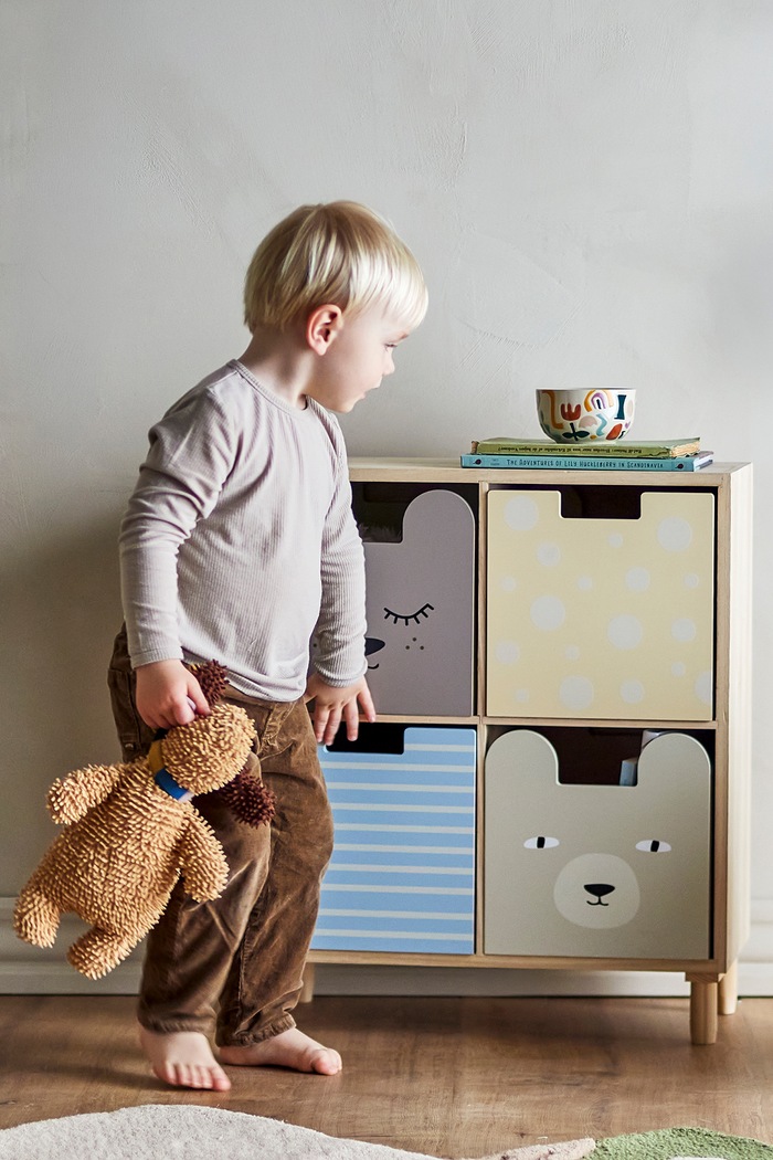 Szafka dziecięca Calle Bookcase w/Drawers Bloomingville MINI multicolor 82063169