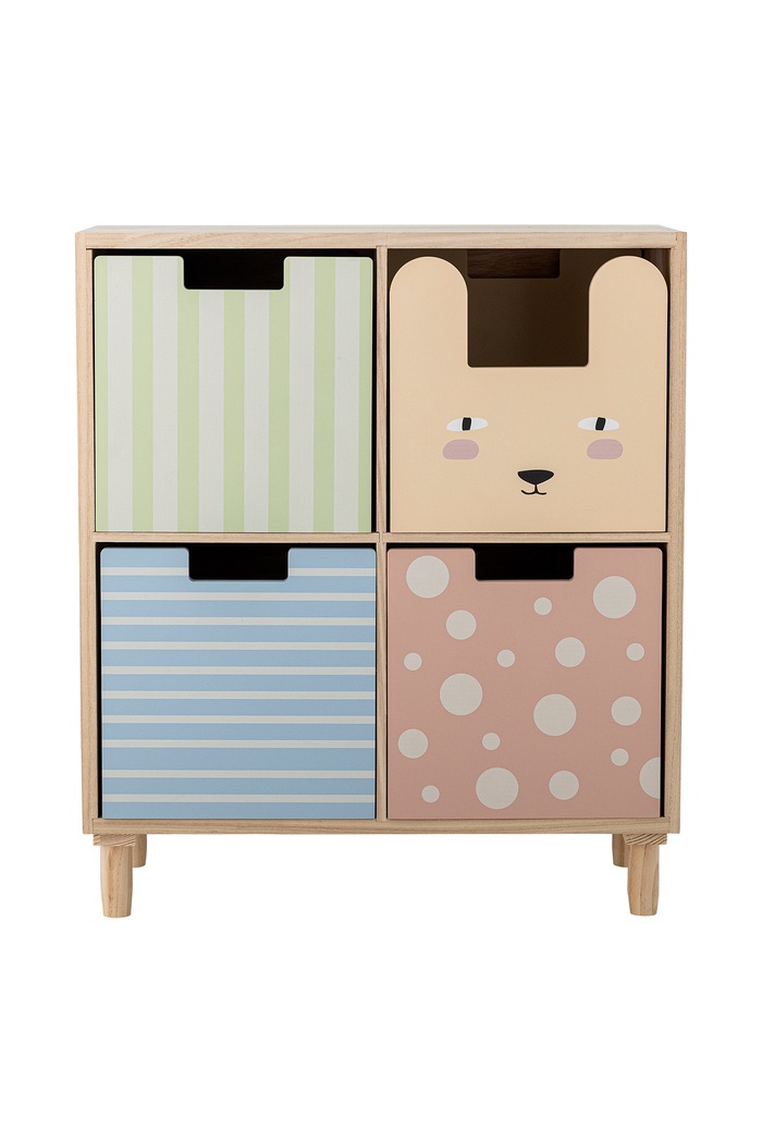 Chłopiec Bloomingville MINI Szafka dziecięca Calle Bookcase w/Drawers 82063169 multicolor