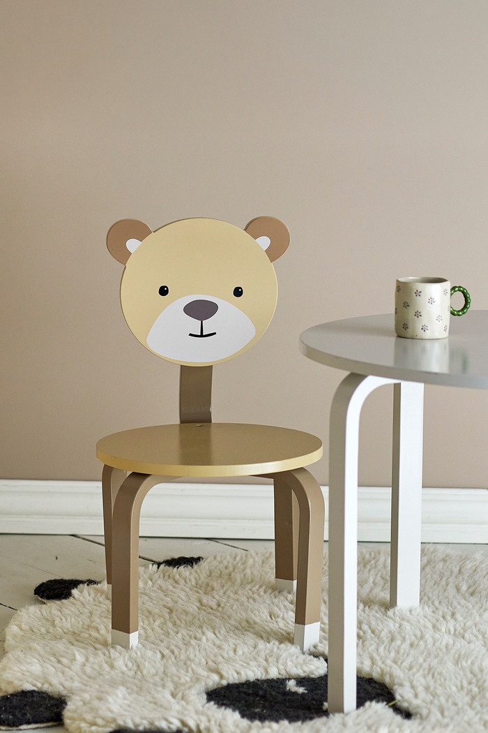 Bloomingville MINI Krzesło dziecięce Marle Chair brązowy 82065416