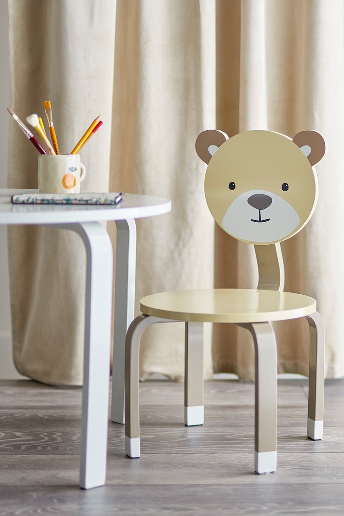 Chłopiec Bloomingville MINI Krzesło dziecięce Marle Chair 82065416 brązowy