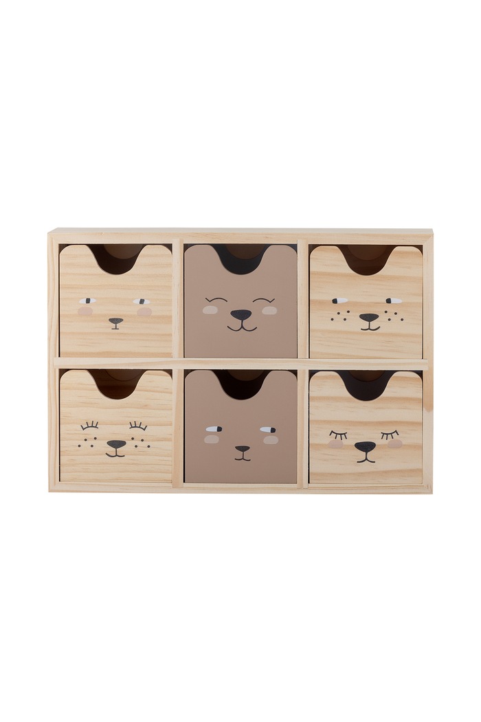 Bloomingville MINI Szafka dziecięca Calle Storage Box 82062613 beżowy AW26