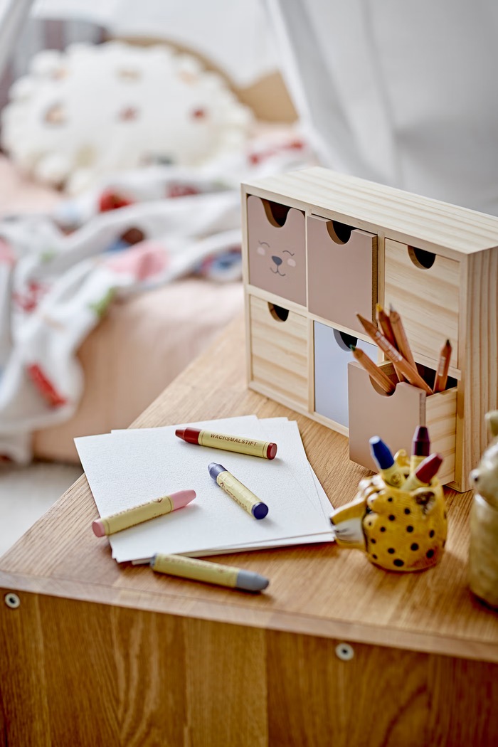 Szafka dziecięca Calle Storage Box Bloomingville MINI beżowy 82062613