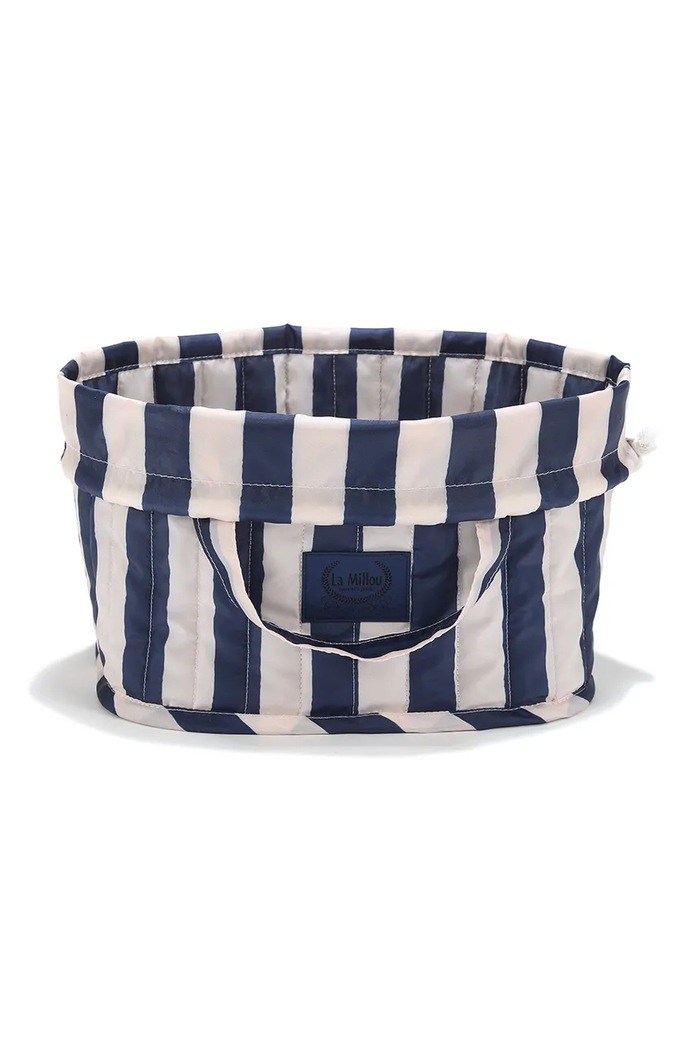 La Millou Organizer przenośny niemowlęcy STRIPES NAVY 155288 granatowy AW26