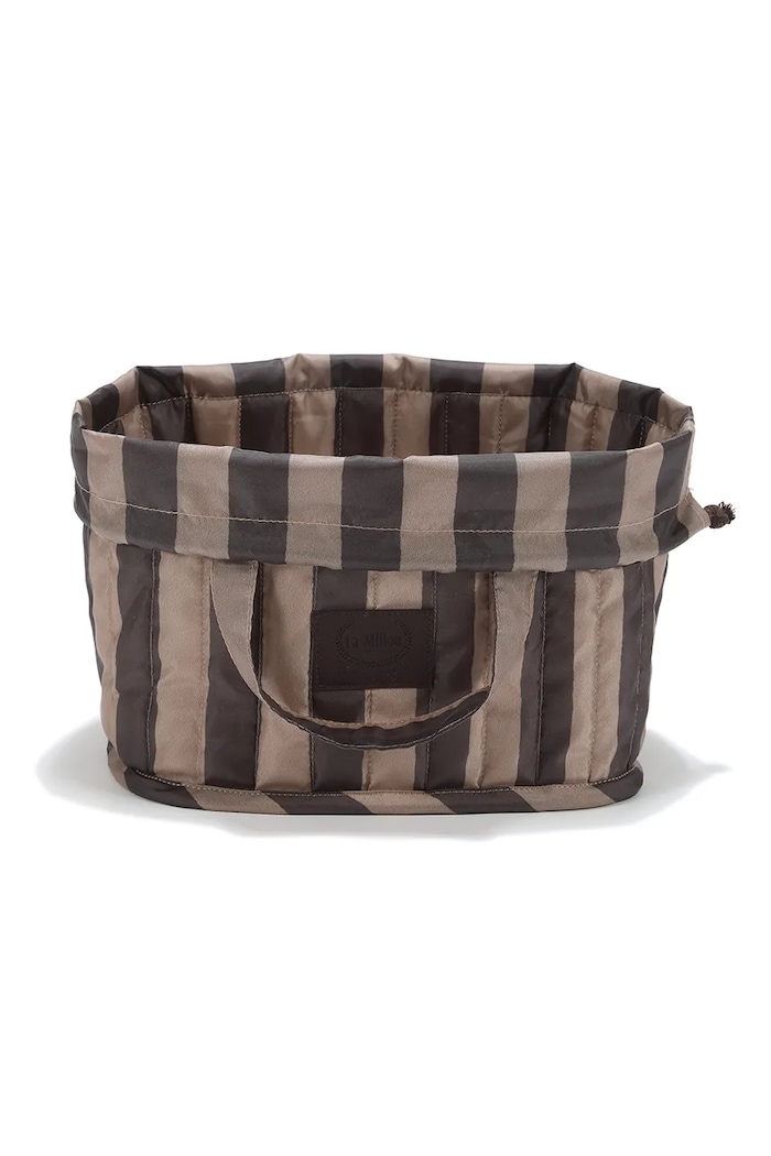 La Millou Organizer przenośny niemowlęcy STRIPES BROWN 155297 brązowy AW26