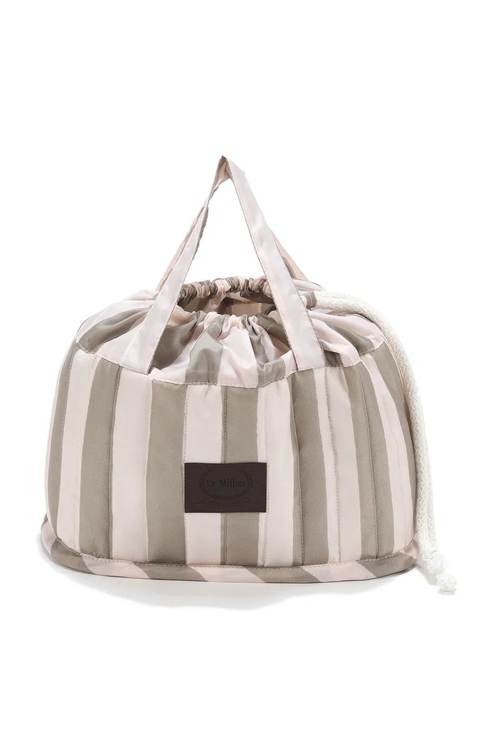 La Millou Organizer przenośny niemowlęcy STRIPES BEIGE beżowy 155308