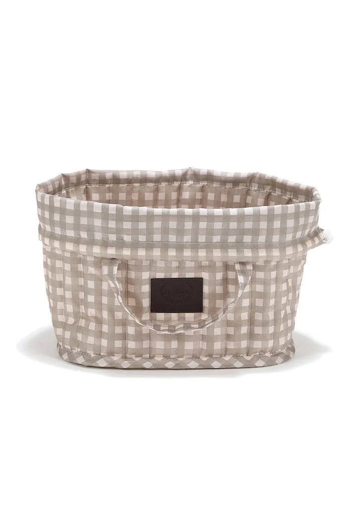La Millou Organizer przenośny niemowlęcy BERRY VICHY BEIGE 155268. beżowy AW26
