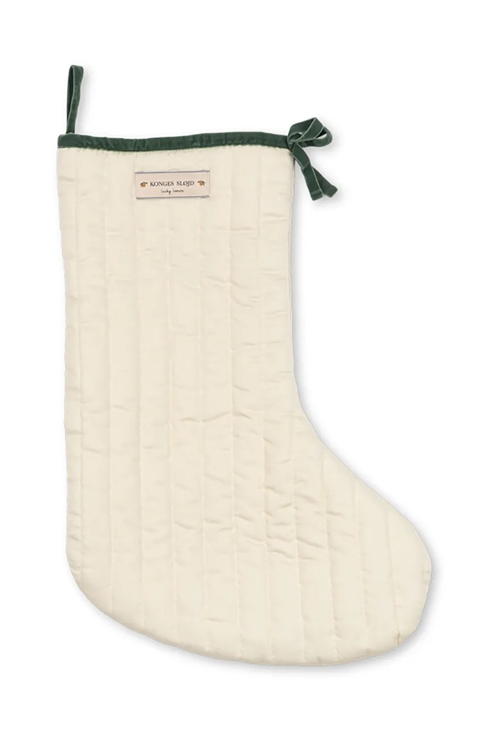 Konges Sløjd Skarpeta świąteczna dziecięca bawełniana CHRISTMAS STOCKING KS107397.9BY2 beżowy AW26