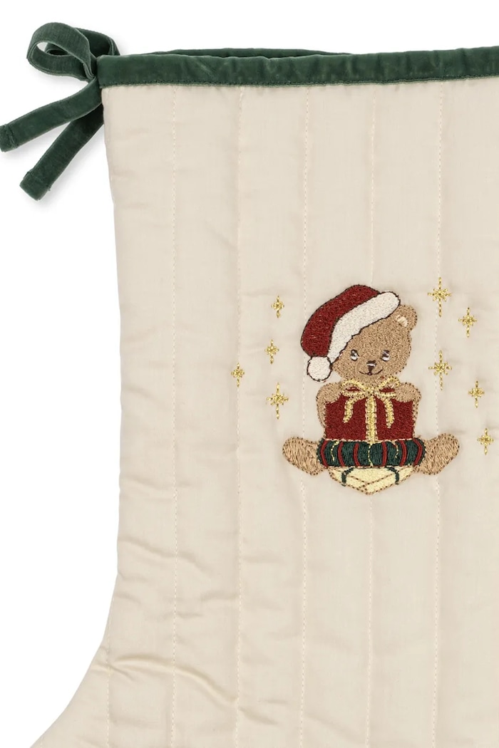 Chłopiec Konges Sløjd Skarpeta świąteczna dziecięca bawełniana CHRISTMAS STOCKING KS107397.9BY2 beżowy