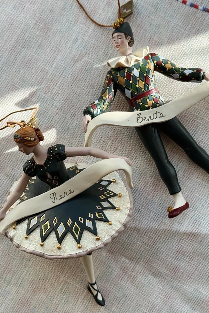 Konges Sløjd Zawieszka dekoracyjna dziecięca CHRISTMAS ORNAMENT HARLEKIN BALLERINA KS106417.9BY2